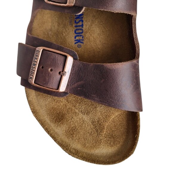 Birkenstock Arizona Soft Footbed Sandals in Brown Men's Size 44 EU 11-11.5 US - Picture 6 of 11